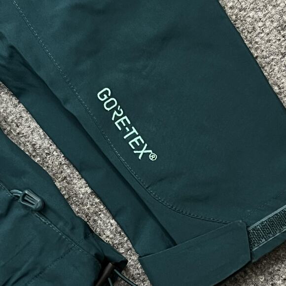 Marmot Jacket Womens XS Green Gore Tex Hooded Waterproof Shell Rain Coat Outdoor - Picture 3 of 11